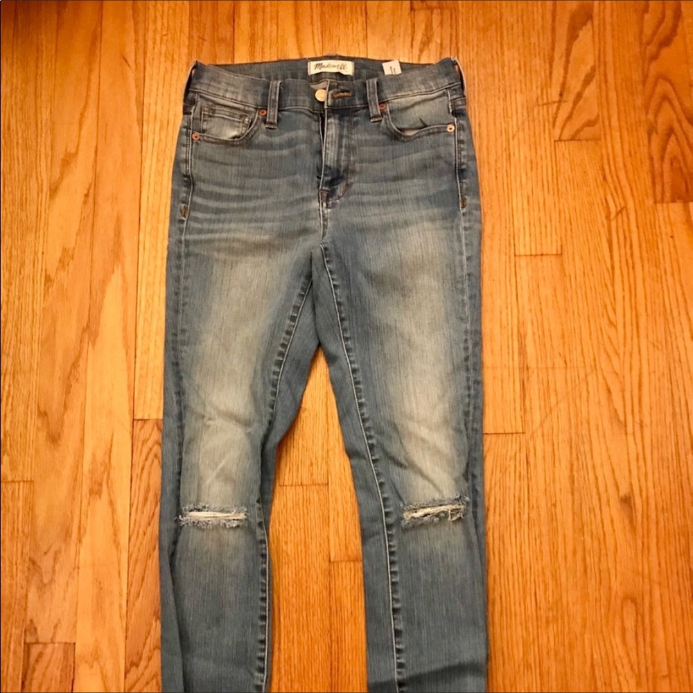 Madewell Higherise cropped skinny jeans